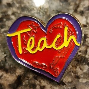 Penzey's Spices Enamel Teach Pin with lots of color